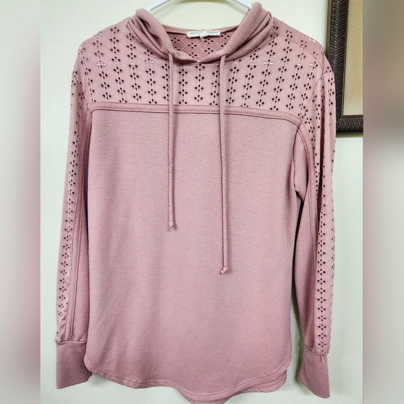 Tops - 💙🧡Above and Beyond Lightweight Light Pink Hoodie Pullover
